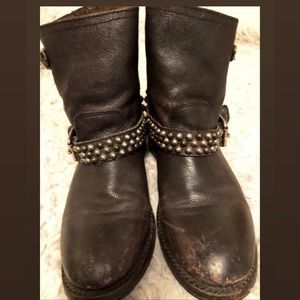 Ash studded/moto boots